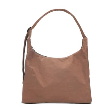 Large Nylon Shoulder Bag with Adjustable Quilted Strap – Fits 13" Laptop, Interior Zip Pocket - Image 1