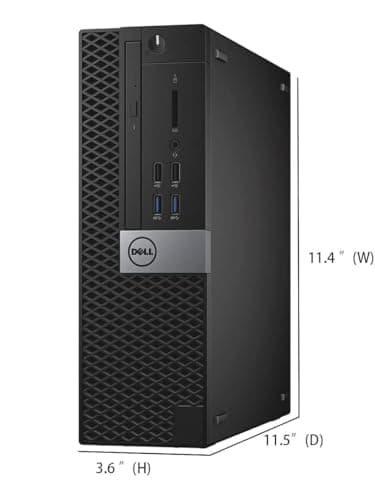 Dell OptiPlex 3040 SFF Computer Desktop PC with 24" FHD Monitor, Quad-Core i5-6500 up to 3.6 GHz, 8GB RAM, 256GB SSD, Keyboard and Mouse, WiFi, BT, Windows 10 Pro (Renewed) - Image 5