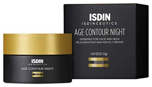 ISDIN Age Contour Night Face and Neck Cream with Melatonin and Peptides, 1.8 Oz - Image 1