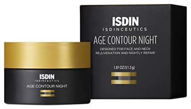 ISDIN Age Contour Night Face and Neck Cream with Melatonin and Peptides, 1.8 Oz - Image 1