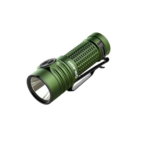 OLIGHT BatonTurbo EDC Flashlight Rechargeable, 1000 Lumens Compact LED Powerful Flash Light 510 Meters Long Throw, with Magnetic Charging Cable and Landyard for Hiking, Camping, Home Use (OD Green) - Image 1