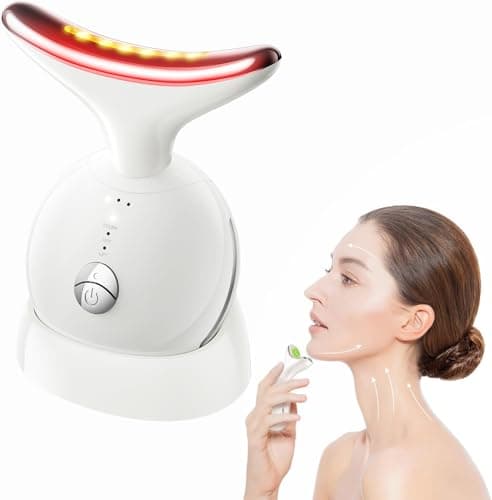 7 in 1 Face Massager Tool, Red Light Therapy for Face and Neck, Portable Face Lift Device, Neck Massager for Double Chin Reducer - Image 1