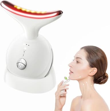 7 in 1 Face Massager Tool, Red Light Therapy for Face and Neck, Portable Face Lift Device, Neck Massager for Double Chin Reducer - Image 1