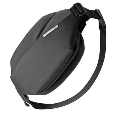 Inateck Sling Bag X, Multi-pocket Crossbody Shoulder Chest Bag with Adjustable Shoulder Strap, Water-resistant Waist Fanny Pack for Men, Women, Travel, Daily Use, Cycling, Hiking, Black, Large - Image 1