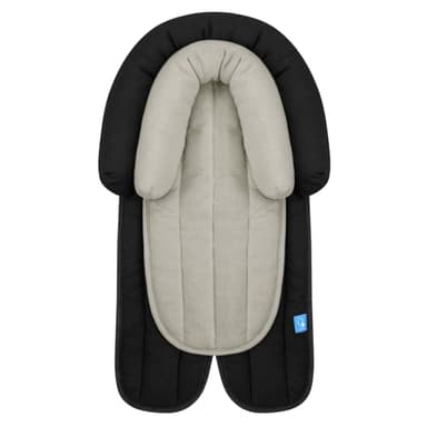 COOLBEBE Upgraded 2-in-1 Babybody Supports for Newborn Infant - Extra Soft Breathable Car Seat Insert Cushion Pad, Perfect for Carseat, Stroller, Swing, Bouncer, Black - Image 1