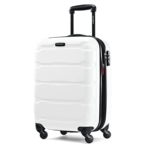Samsonite Omni PC Hardside Expandable Luggage with Spinner Wheels, Carry-On 20-Inch, White - Image 1
