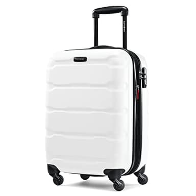 Samsonite Omni PC Hardside Expandable Luggage with Spinner Wheels, Carry-On 20-Inch, White - Image 1