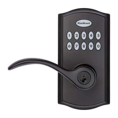 Kwikset SmartCode 955 Pembroke Light Commercial 10-Button Keypad Electronic Lever, Featuring Convenient Keyless Entry, 3-Year Batter Life and High Traffic Durability Matte Black - Image 2