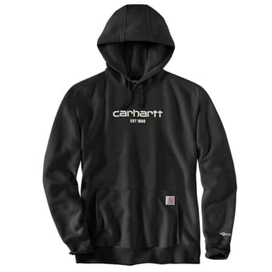 Carhartt Men's Force Relaxed Fit Lightweight Logo Graphic Sweatshirt, Black, X-Large/Tall