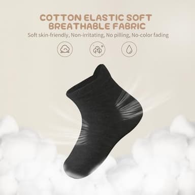 Aroveea Non Slip Grip Ankle Baby Socks 12 Pack for Toddler Boys and Girls Kids,Infant Cute Cotton Baby Socks - Image 2