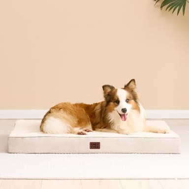 EHEYCIGA Orthopedic XL Dog Beds for Extra Large Dogs with Removable Washable Cover for Crate, Camel, 41x27 - Image 7