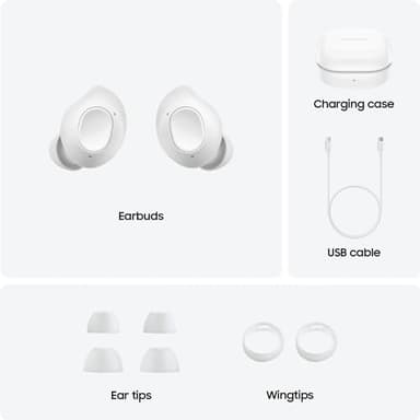 Samsung Galaxy Buds FE True Wireless Bluetooth Earbuds, In-Ear Secure Fit, Noise Cancelling, Auto Switch Audio, Touch Control, Built-in Voice Assistant, White [US Version, 1Yr Manufacturer Warranty] - Image 10