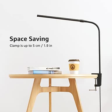 Lepro Clip on Desk Lamp LED Reading light Dimmable USB Small Clamp Lamp with 3 Color Modes 10 Brightness, Adjustable Flexible Gooseneck Table Light for Bed Headboard, Nail, Home Office,Computer(Black) - Image 7