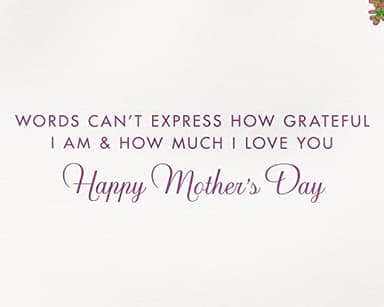 Papyrus Mothers Day Card For Mom (Words Can't Express) - Image 3