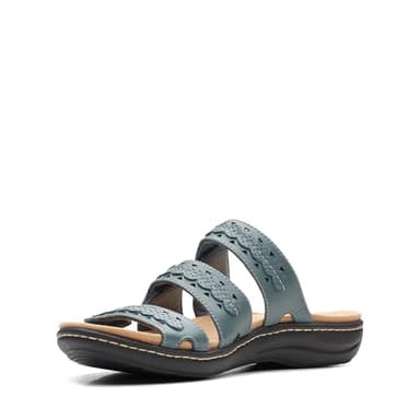 Clarks Collection Women's Laurieann Cove flats-sandals, Blue Grey Leather, 9 Medium US - Image 5