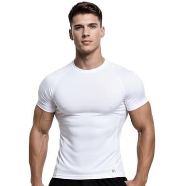 MagnaMan Men's Compression Shirts 3 - Pack: Moisture - Wicking Athletic Baselayer Tops for Men with Quick - Dry Technology, Ideal for Gym, Workout & Running - Image 4