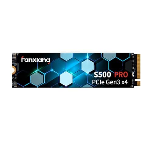 S500 Pro 2TB NVMe SSD M.2 PCIe Gen3x4 2280 Internal Solid State Drive, SLC Cache 3D NAND TLC, Up to 3500MB/s, Compatible with Laptop and PC Desktops(Black) - Image 1