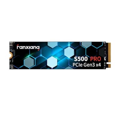 S500 Pro 2TB NVMe SSD M.2 PCIe Gen3x4 2280 Internal Solid State Drive, SLC Cache 3D NAND TLC, Up to 3500MB/s, Compatible with Laptop and PC Desktops(Black) - Image 1