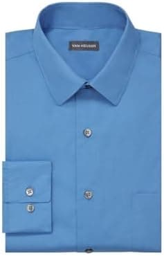 Van Heusen Mens Dress Shirt Regular Fit Poplin Solid - Image 4
