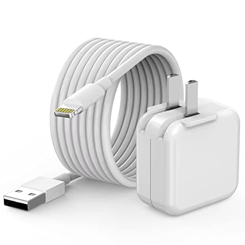 iPad Charger, [ Apple MFI Certified ] 10FT Long iPad Chargers Lightning Cord Cable Fast Charging USB Wall Charger Block Foldable Plug for iPad7/ 8/9 Generation, iPadAir, iPadMini, iPadPro, iPhone - Image 1