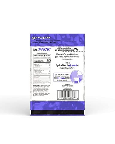 Sqwincher Fast Pack Liquid Concentrate, Grape, .6 fl oz (4 Packs of 50) - Image 2