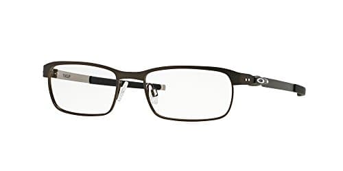 Oakley Men's Ox3184 Tincup Rectangular Prescription Eyeglass Frames, Powder Pewter/Demo Lens, 54 mm - Image 1