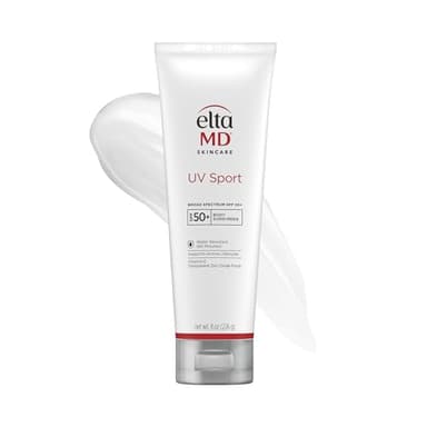 EltaMD UV Sport Sunscreen Lotion, SPF 50 Body Sunscreen, Water and Sweat Resistant, Oil-Free, Zinc Oxide Formula, 8 oz Tube - Image 1