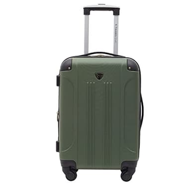 Travelers Club Chicago Hardside Expandable Spinner Luggage, Thyme Green, 20" Carry-On - Image 3