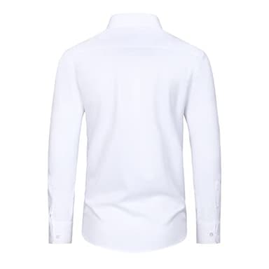 Alimens & Gentle Slim Fit Mens Dress Shirts for Men Button Down Long Sleeve Dress Shirts Wrinkle Free Formal Stain Proof - Image 3