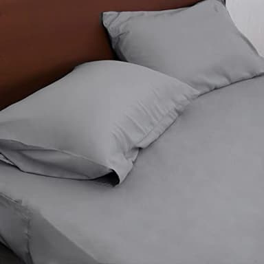 Extra Deep Pocket Queen Sheet Sets for Air Mattress - Deep Pocket Sheets Queen Size Sets - Sheets with Pocket on Side - Easily Fits Extra Deep 16 in to 24 in Pillow Top Air Mattress (Grey) - Image 6
