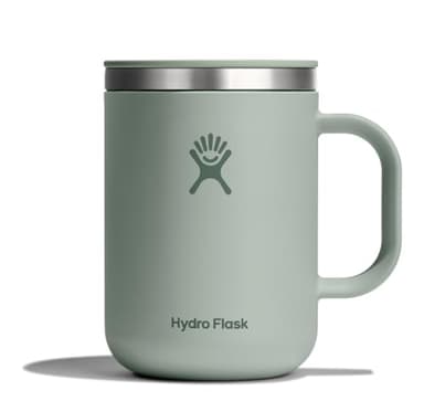 Hydro Flask Coffee Mug – Insulated Stainless Steel, Non Spill, Leak Proof Travel Mug 24 Oz Agave Green - Image 1