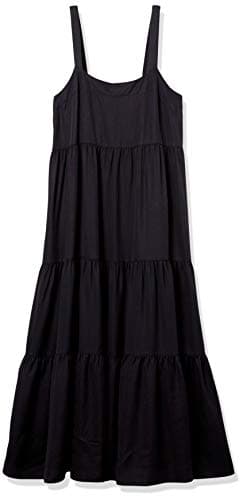 The Drop Women's Britt Tiered Maxi Tent Dress, Off-Black, L - Image 6