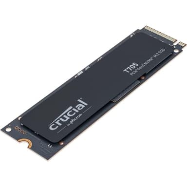 Crucial T705 2TB PCIe Gen5 NVMe M.2 SSD - Up to 14,500 MB/s - Game Ready - Internal Solid State Drive (PC) - +1mo Adobe CC - CT2000T705SSD3 - Image 1