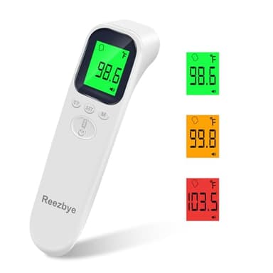 Reezbye Contactless Thermometer - Digital Forehead Thermometer for Baby, Kids and Adults,3 Color Fever Alarm, 2 in 1 Forehead & Object Mode - Image 7