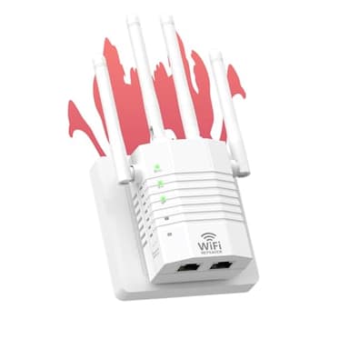 1200Mbps WiFi Range Extender, WiFi Extender Signal Booster for Home, Dual Band (2.4G&5.8G) WiFi Repeater Cover up to 12888sp.ft, Faster Speed and Wider Cover, Quick Setup - Image 1
