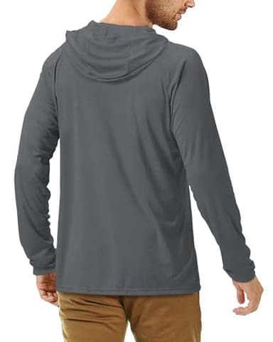 Roadbox 2 Pack UPF 50+ Fishing Shirts for Men Long Sleeve Sun Protection Hoodie Lightweight Outdoor UV Hiking Shirts - Image 3