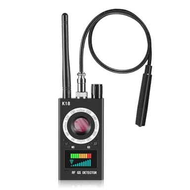 Hidden Camera Detectors, Anti Spy Camera Finder, GPS Tracker Detector, Hidden Devices Detector for Airbnb, Hotels, Bathroom, Home, Office (Black) - Image 1