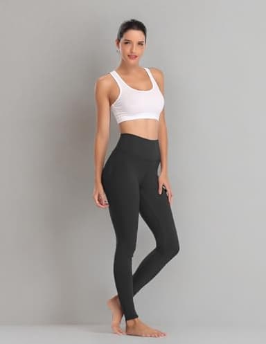 Colorfulkoala Women's Buttery Soft High Waisted Yoga Pants Full-Length Leggings (M, Black) - Image 7