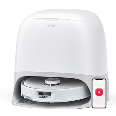 roborock Qrevo Curv Robot Vacuum and Mop, 18,500Pa Suction, Zero-Tangling, AdaptiLift Chassis, FlexiArm Technology, Hot Water Mop Washing & Dock Self Cleaning, Al Obstacle Recognition - Image 1