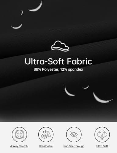 baleaf Women's Bermuda Long Shorts 14" Knee Length Capri Pants High Waisted Athletic Shorts with Pockets Summer Casual Black XS - Image 5