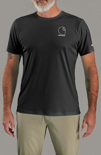 Carhartt Men's Force Sun Defender™ Lightweight Short-Sleeve Logo Graphic T-Shirt, Black, 4X-Large - Image 2