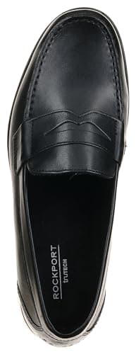 Rockport Men's Classic Loafer Penny, Black II, 10 Wide - Image 10