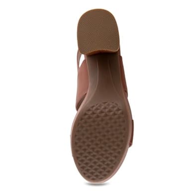 Aerosoles Women's CAMILIA Heeled Sandal, Cognac Faux Leather, 7 Wide - Image 4