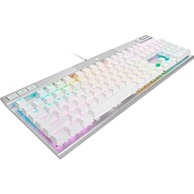 Corsair K70 PRO RGB Optical-Mechanical Gaming Keyboard - OPX Linear Switches, PBT Double-Shot Keycaps, 8,000Hz Hyper-Polling, Magnetic Soft-Touch Palm Rest - NA Layout, QWERTY - White - Image 6