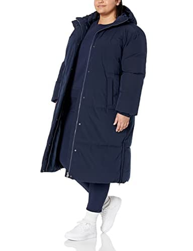 Amazon Essentials Women's Oversized Long Puffer Jacket (Available in Plus Size), Navy, 2X - Image 7
