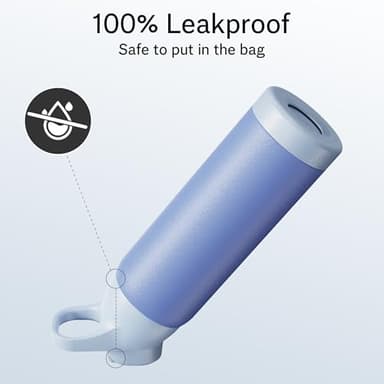 Insulated Water Bottle with Straw - Encool Stainless Steel Water Bottle, Reusable Leakproof and BPA-Free for Sports, Travel, Cold for 24 Hours, 24 oz, Ocean - Image 6