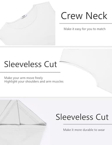 COOFANDY Men's Quick Dry Workout Tank Top Gym Muscle Tee Fitness Bodybuilding Sleeveless T Shirt - Image 6