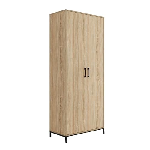 Sauder North Avenue 2-Door Storage Cabinet, Charter Oak Finish - Image 1