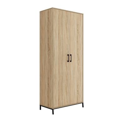 Sauder North Avenue 2-Door Storage Cabinet, Charter Oak Finish - Image 1