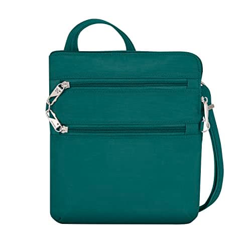 Travelon Anti-Theft Classic Slim Double Zip Crossbody - Image 1